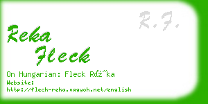 reka fleck business card